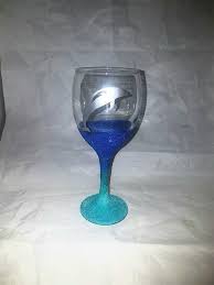Dolphin Glitter Glasss Animal Wine Glass Marine Life Etsy Decorated Wine Glasses Glitter Wine Glass Glitter Glass
