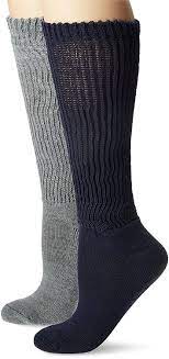 Dr Scholl S Women S Diabetic And Circulatory Texture Knee Hi 2 Pack Sock Dn Gy 4 10 At Amazon Women S Clothing Store Casual Socks Socks Women