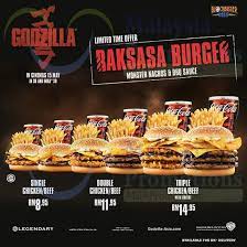 Hizmet sağlayan restoranlarımızın listesi için tıklayınız! Burger King New Raksasa Monster Burgers 6 May 2014