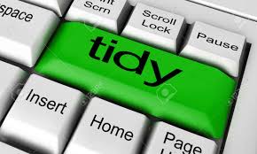 Tidy Word On Keyboard Button Stock Photo, Picture And Royalty Free Image.  Image 51714327.