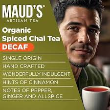 Amazon.com : Maud's Organic Decaf Chai Tea Pods, 24 ct, Recyclable Single  Serve Tea Pods
