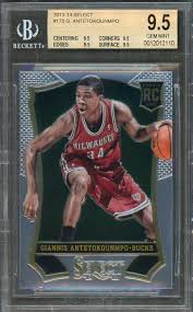Most notably, this card is the first $1000 prizm base rookie card in the brand's history. 2013 14 Fleer Retro 47 Giannis Antetokounmpo Milwaukee Bucks Rookie Card Psa 9 Sport Trading Cards Com Sammeln Seltenes