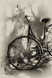 Old Bicycle Fahrrad Malerei Fahrrad Kunst Fahrradkunst