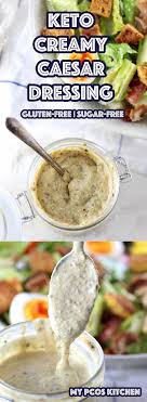 My Pcos Kitchen Low Carb Homemade Caesar Salad Dressing An Easy And Delici Homemade Caesar Salad Dressing Low Carb Salad Dressing Sugar Free Salad Dressing