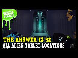 Journey To The Savage Planet All Alien Tablet Locations - The Answer is 42  Trophy / Achievement - YouTube