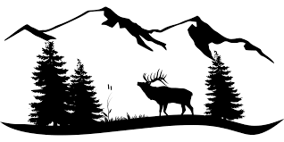 1499 × 555 px file format: Moose Mountains Forest Free Vector Graphic On Pixabay