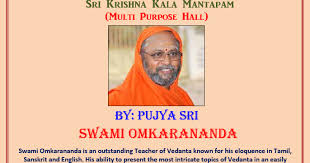Theni vedapuri pujya sri swami omkarananda s class 8 acharakovai 12 09 16. Sri Gnanananda Niketan Pujya Swami Omkarananda Visit To U S