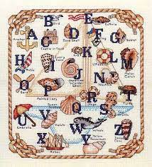 Download nautical cross stitch patterns. Nautical Sampler Cross Stitch Design