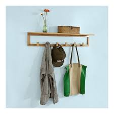 Etagere Porte Serviette Porte Manteau Mural En Bambou Avec Etagere Et 6 Crochets Fhk06 N Sobuy Coat Rack Wall Wall Mounted Coat Rack Coat Rack Shelf