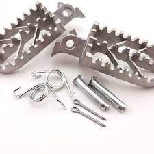 Xljoy Stainless Steel Footpegs Foot Pegs For Yamaha Tw200 Tw200 Bike Stainless