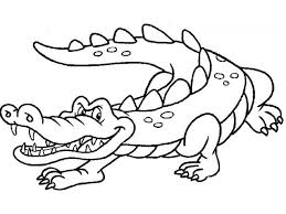 Antes de salvar você deve colorir o seu desenho. Desenho Para Colorir Jacare E Conhecimento