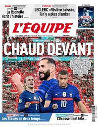 Lequipe, lequipe21, l'equipe foot, tennis, lequipe21 direct, rugby, nba, basket, l'equipe du soir, f1, 21. Le Journal L Equipe L Edition Du 19 Juin 2021 L Equipe