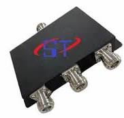 N Female Black PUBLIC SAFETY 3 WAY POWER SPLITTER 100-1000MHz UHF/VHF BAND  SYSTEM, RF CABLE
