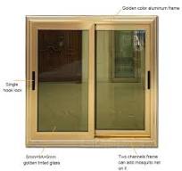 Best Luxury Office Interior 2 Track Golden Color Aluminium ...