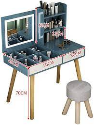 Totovy Nordic Dressing Table With Led Mirror Light Multifunctional Storage Room Economy Furniture Dres Furniture Dressing Table Furniture Dressing Table Vanity