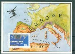 Gibraltar 1978 Iz Zraka Blok Mnh