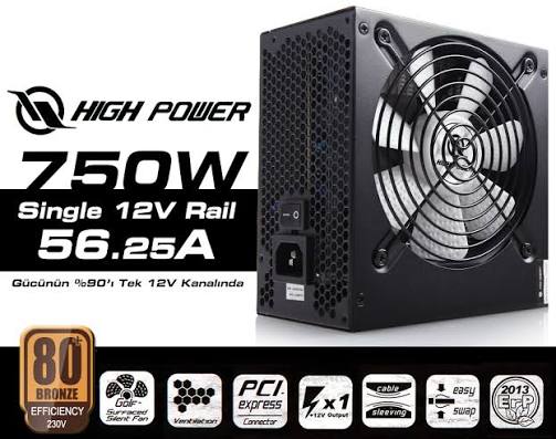 High power 750w