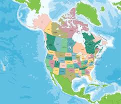 Aus wikipedia, der freien enzyklopädie. Kanada Mehrfarbige Karte Mit Regionen Premium Vektor