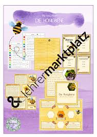 Materialpaket Die Honigbiene Unterrichtsmaterial In Den Fachern Biologie Deutsch Sachunterricht In 2020 Honigbiene Bienen Lernen