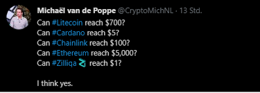 I don't think cardano can reach such price, it's currently at $0.05 with a market cap of $1b , with such a huge supply it's gonna take a longer time to reach such it will be really cool that in 5 years, cardano would reach a dollar. Cardano Staking Startet Auf Kraken Ada Preis Uber 1 57 Usd Beincrypto