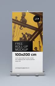 Download Free Roll Up Mockup Mockups Design Free Premium Mockups Mockup Free Psd Graphic Design Mockup Free Mockup