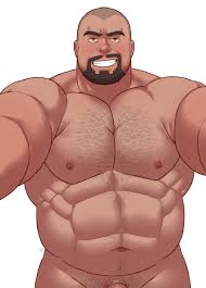 Rule 34 - 1boy Abs Armpits Bald Bara Beard Big Pecs Black Hair Blackhoops  Chest Hair Daddy Dilf Gay Hair Hairy Hairy Male Happy Trail Human Male Male  Only Moustache Musclegut Muscular