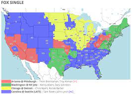 Week 6 Nfl Coverage Map Nfl Tv Schedule And Coverage Map: Week 6
