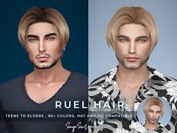 Unlike our daily life, sims 4 hair mods also include different hairstyles for your sim character. The Sims Resource Sonyasims Ruel Hair Males
