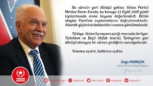 Vatan partisi genel başkanı ve aydınlık yazarı doğu perinçek, bop eş başkanlığı'nın tarihte kaldığını söyledi. Dogu Perincek On Twitter 1945 Yili Sonrasinda Abd Denetimi Altina Dusen Turkiye Simdi Abd Denetiminden Kurtularak Ataturk Devrimini Tamamlayacagi Bir Surece Girmektedir Simdi Uretim Ekonomisini Insa Ederek Ilerleyecegiz Bunu Basarmak Icin Milli