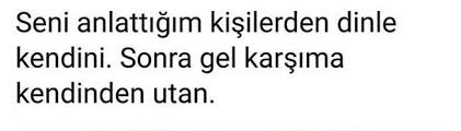 Seni Anlattigim Kisilerden Dinle Kendini Sonra Gel Karsima Kendinden Utan Alintilar Ozlu Sozler Ask Sozleri
