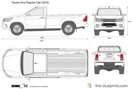 Toyota hilux 2.4 gd6 single cab. Toyota Hilux Regular Cab Vector Drawing