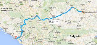 44° 37' 54.98 nord, 22° 39' 22 est. Calatorie Cu Masina In Muntenegru Prin Serbia Merge Brici