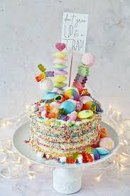 Und das nicht nur zum geburtstag! Regenbogen Torte Backen Rezept Fur Rainbow Candy Cake
