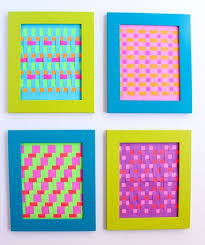 How To Make Woven Paper Art A Fun Take On The Classic Paper Weaving Craft Paper Weaving Paper Art Design Woven Paper