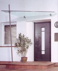 Vordacher Edelstahl Glas Seitenteil Als Freitragend Bei Bartczak Fenster