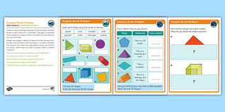 The shapes that occupy space are called 3d shapes. White Rose Maths Compatible Y2 Recognise 2d And 3d Shapes