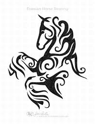 Friesian Horse Rearing Design Here Is My New Horse Graphic Of A Friesian Horse Rearing Up And His Long Leg Feathers Flo Horse Tattoo Horse Art Horse Rearing