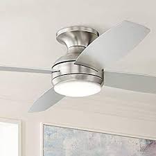 The flush mount ceiling fan is best suitable for the home if its ceiling is less than 8 feet. 52 Quot Casa Elite Modern Hugger Ceiling Fan With Light Led Dimmable Remote Control Flush Mount Hugger Ceiling Fan Ceiling Fan Bedroom Ceiling Fan With Light