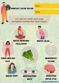 Selain itu manfaat sayur sawi cukup beragam dan kompleks. Manfaat Sayur Bayam Worksheet