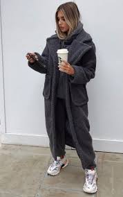 Womens ladies black borg block cocoon coat. Camel Maxi Borg Coat Coats Jackets Prettylittlething Usa