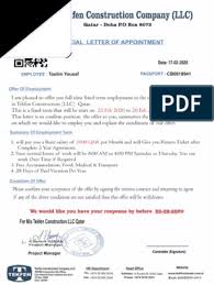 Employee qatar job offer letter. Z19