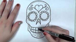 36 kawaii skull & bones kurosagi cute goth grey punk tsundere skull and bones bad bunny rabbit stars usagi japanese anime inspired lanyard. Learn How To Draw And Color A Sugar Skull Part 1 Icanhazdraw Youtube