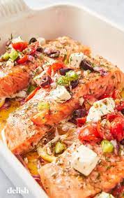 Greek Salmon Recipe Easy Mediterranean Diet Recipes Greek Salmon Recipe Summer Recipes Dinner