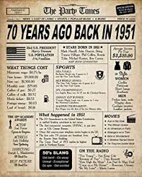 With our list of best gift ideas for your dad or grandpa, you will the first among 70th birthday gift ideas for dad is obviously a vintage record player. Amazon Com 70th Birthday Gifts For Men