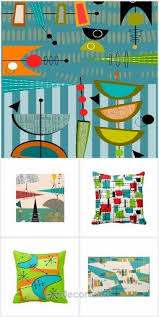 Mid Century Modern Home Decor Mid Century Modern Fabric Mid Century Modern Decor Retro