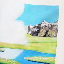 Studio ghibli background animation background studio ghibli art studio ghibli movies hayao miyazaki japon illustration castle in the sky howls moving castle scenery wallpaper. How To Paint A Landscape Using Gouache Studio Ghibli Style