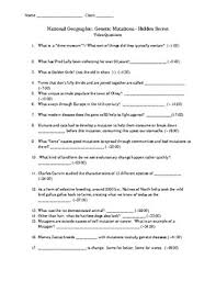 Ls3 a and ls3 b inheritance and variation of traits ls1 b growth and development of organisms ls3 heredity. Genetic Mutations Worksheets Teaching Resources Tpt
