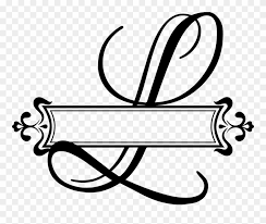 Download Split Fancy Letter Vinyl Monogram Decal L Clip Art Split Monogram Letter H Png Download 384812 Pinclipart