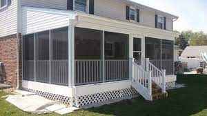 Outdoor Deck Ideas Transition From Plain Deck To Fully Enclosed Screened Porch With Overhead Roof Structure 12 X24 Ind Canopy Outdoor Diy Canopy Canopy Design