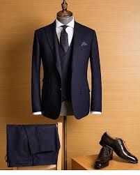 Black 3 Piece Suit Combinations Perfect Tailoring Of Three Piece Navy Dark Brown Shoes Perfect Color Combination That You Can Never Blue Suit Men Navy Blue Suit Men Designer Suits For Men